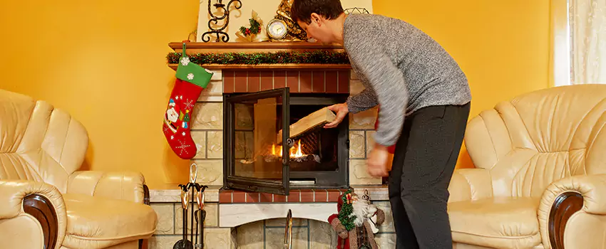 Rusted Metal Fireplace Restoration in Brushy Creek, Texas
